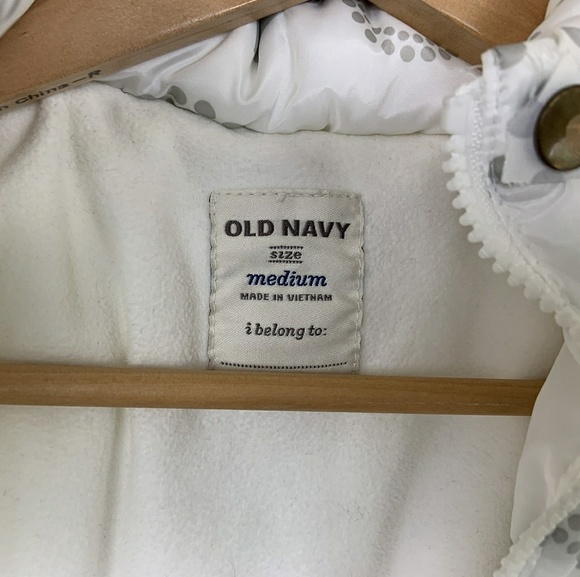 Old Navy Girl Winter Coat Hoodie Quilted Sz: M - Picture 8 of 8